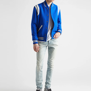 Veste universitaire en laine de qualité supérieure pour hommes en bleu Royal Letterman College Varsity Jacket pour hommes Baseball Bomber Winter Jacket - Product Image 6