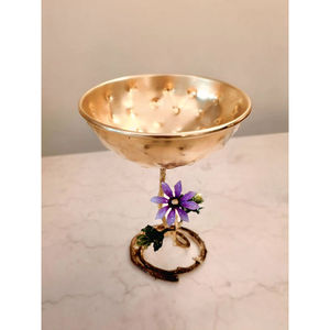 Centro de Mesa de Metal de Alta Calidad con Diseño de Girasol, Bañado en Oro, para Servir Alimentos, Tazones de Lujo para Cocina - Product Image 2