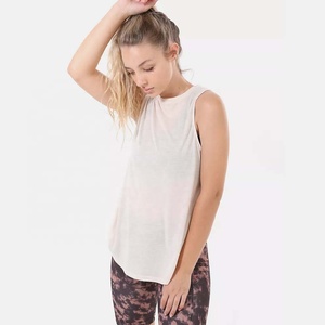 Débardeur de sport pour femme PIHA SPORTS, personnalisé, dos nageur, athlétique, long, pour le yoga, 100 % coton - Product Image 5