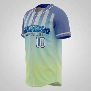 Maillot de baseball vierge pour hommes en gros, uniforme de softball personnalisé, vêtements de baseball imprimés numériquement, logo et numéro personnalisés - Product Image 5