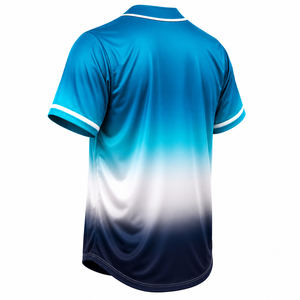 เสื้อเบสบอล OEM แบบเปล่า แขนสั้น คอวี สีพื้น ผ้าโพลีเอสเตอร์ตาข่ายคุณภาพพรีเมียม ยืดหยุ่นได้ ชุดกีฬา ขายส่ง - Product Image 6