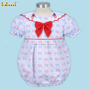 Conjunto de Ropa de Bebé de Algodón 100% con Estampado Personalizado OEM ODM, Diseño de Bandera de Estados Unidos, Fabricante Mayorista-DR3920, Temporada de Otoño, Niños - Product Image 2