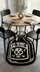 Alfombra Moderna de Lana con Forma de Botella Única, Tejida a Mano, Suave y Afelpada, para Decoración de Dormitorio o Sala de Estar - Product Image 6