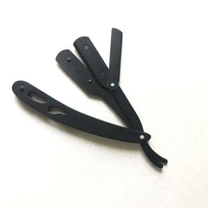 Custom Logo Professional Straight-Shaving Barber <b>Razor</b> with Single Blade Stainless Steel Barber <b>Razor</b> - Product Image 4