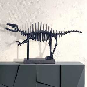 Escultura de Dinosaurio de Aluminio de Jaffs Exports, Figura Artística Contemporánea Hecha a Mano, Decoración de Mesa para Sala de Estar - Product Image 6