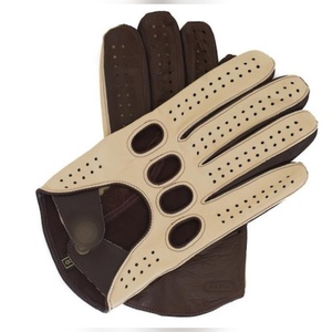 Gants de conduite en cuir perforé de luxe, respirants, antidérapants, pour la conduite automobile, vente en gros personnalisée, approvisionnement en vrac - Product Image 5