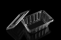 Nieuw Binnen Grote Huisdier Plastic Doos Biologisch Afbreekbare Wegwerp Verpakking Blister Clam Shell Voor Fruit Groente Voedsel Container