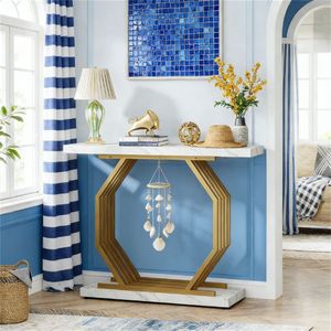 <b>Console</b> <b>Table</b> with Metal Base for <b>Sofa</b> Display or Entrance Durable and Stylish <b>Console</b> <b>Tables</b> - Product Image 4