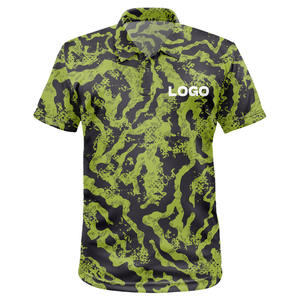 Nueva Camiseta de Golf Personalizada, 100% Poliéster, Talla Grande, Manga Corta, Estampado de Camuflaje, Secado Rápido, Informal para Hombre - Product Image 2