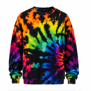 Sweat-shirt Tie-Dye à ourlet soigné 100% Coton, Vêtements en gros, coupe longue, collection personnalisée en gros, exportateur premium, pour superposition - Product Image 1