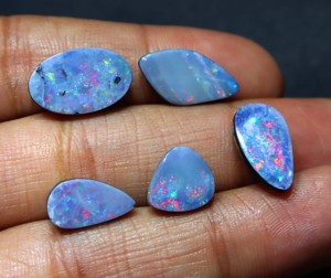 Natural Australian Mined <b>Opal</b> Cabochon Doublet Loose Stone Solid <b>Opal</b> <b>Opal</b> Doublet cabochon for Jewelry Making Wholesale - Product Image 1