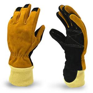 Cowhide Gloves Heat Resistant Firefighting Safety Work Flame Retardant <b>Radiation</b> Industrial Welding Gloves - Product Image 2