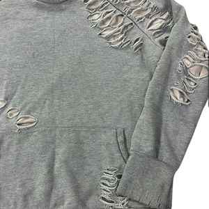 Custom Regular Fit Acid Washed Distressed Vintage Style Men's <b>Lined</b> <b>Fleece</b> Pullover <b>Hoodies</b> 100% Cotton Breathable Eco-Friendly - Product Image 6