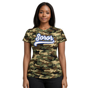 T-shirt Camo 20 Zeta Phi Beta Soror inspiré des fondateurs de la sororité grecque 1920, pour une femme élégante, en coton premium, coupe classique - Product Image 5