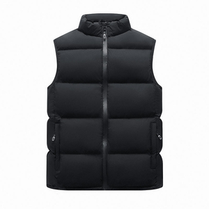 Chaleco acolchado personalizado de alta calidad al por mayor, chaqueta sin mangas impermeable, chaleco acolchado con cuello levantado, chaleco acolchado para hombre - Product Image 3