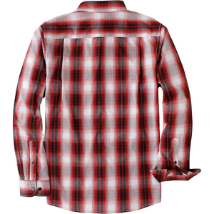 เสื้อเชิ้ตผู้ชายทรงปกติ ผ้าแฟลนเนลพิมพ์ลาย แขนยาว สวมใส่สบาย ไซส์ใหญ่พิเศษ ผ้าฝ้าย 100% สีและโลโก้ปรับแต่งได้ เป็นมิตรต่อสิ่งแวดล้อม - Product Image 2