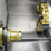 Machine de tournage CNC avec guides linéaires THK et pince hydraulique pour broches de précision et barres de 45 mm