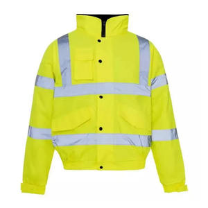 Chaqueta de Seguridad de Alta Visibilidad para Hombre, Transpirable, Impermeable, con Franjas Reflectantes, Poliéster, Certificación CE, Ropa de Trabajo - Product Image 5