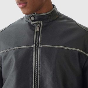 2026 New Fashion Men's <b>Sheep</b> <b>Skin</b> Winter Leather <b>Jackets</b> & Bomber <b>Jackets</b> Classic Unique Design Motorcycle Biker - Product Image 6