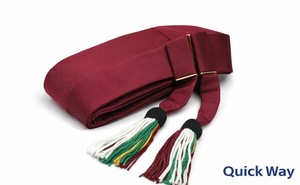 Cinturón de Lujo para Ceremonias, Tela Trenzada, Ajustable, con Accesorios de Latón, para Vestidos y Uniformes, Color Azul Rey, Ropa Formal - Product Image 3