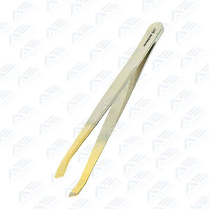 Pinzas de Punta Inclinada para Depilación Precisa y Diseño de Cejas, Pinzas de Acero Inoxidable para Cejas con Logotipo Personalizado, Precio de Fábrica - Product Image 5