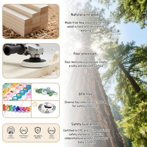 Có Thể Điều Chỉnh Đa-Hình Dạng Có Thể Gập Lại Tròn Vuông Bé Playpen Với Đồ Chơi Chuyên Nghiệp 6 Tháng Playpens Trẻ Sơ Sinh Gỗ Trẻ Em 'Playpens - Product Image 2