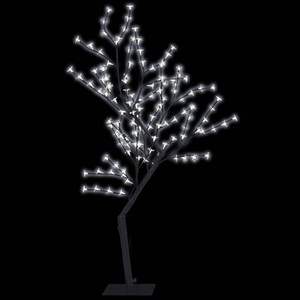 Árbol de Navidad de 4 pies con Luces Navideñas de Color Blanco Frío, Plástico y Metal Negro - Product Image 3