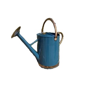 Arrosoirs en fer bleu marine pour la décoration intérieure et extérieure, arrosoir à eau artisanal, porte-fleurs avec poignée - Product Image 1