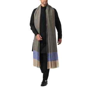 Chal de Pashmina Kani Sólido de Lujo, Suave y Cálido, Hecho a Mano, Elegante Envoltura de Invierno para Hombre - Product Image 5