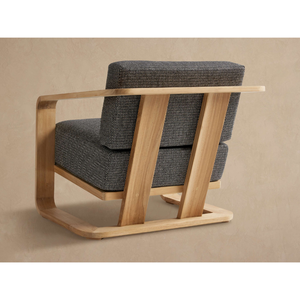 Sillón de Exterior Moderno, Estructura Curva Escultural de Teca Sólida, Base Flotante, Cojines Gruesos Acolchados, Asientos de Lujo para Resorts - Product Image 6