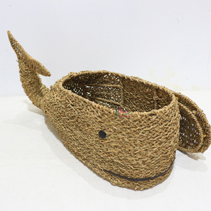 Artex Dong Thap Cesta de lavandería hecha a mano Cesta de mimbre con forma de animal para almacenamiento de ropa y juguetes - Product Image 1