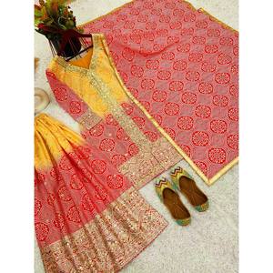 Women's Beautiful <b>Top</b>-Bottom and Dupatta Set with Stunning Digital Print - Product Image 4