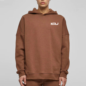 Sweat à capuche oversize en coton 100 % de haute qualité pour homme – Coupe décontractée confortable avec poche et coutures durables - Product Image 1