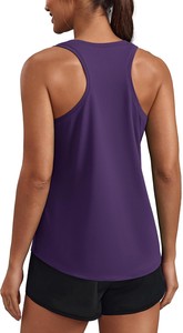 Top de Tirantes para Mujer, Color Verde, Tejido Sólido, Transpirable, Casual, Diseño de Espalda Cruzada, Calidad Premium - Product Image 4