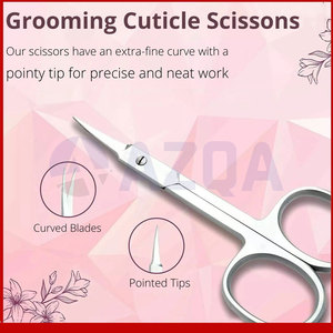 Tijeras de Cutícula de Acero Inoxidable de Primera Calidad con Hojas de Punta Fina para el Cuidado Profesional de la Manicura - Product Image 6