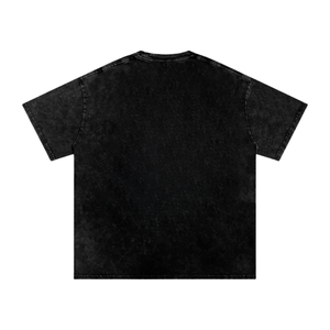 T-shirt Homme Vintage Oversize en Coton 100% Lavé à l'Acide, Manches Courtes, Logo Personnalisé sur le Devant, Style Streetwear, 220g, Vierge, OEM - Product Image 2