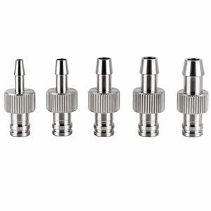 Adaptador Ruhr de Acero Inoxidable 304, Adaptador Macho/Hembra, Adaptador Metálico, Conector Neumático - Product Image 1