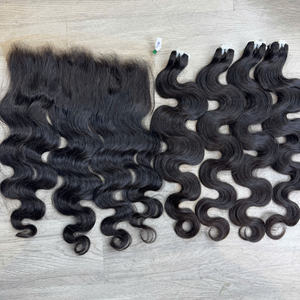 Extensions de cheveux ondulés pour la confection de perruques avec closure, qualité Super Double Drawn, cheveux vietnamiens de haute qualité, très demandés, cheveux humains - Product Image 6