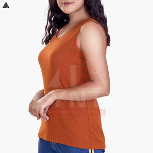 Camisetas sin mangas cortas de algodón transpirable de alta calidad para mujer, camisola, chaleco, camisetas sin mangas para el verano. - Product Image 6