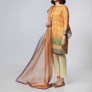 2PC Digital Printed XS Size Lawn Shirt avec Dupatta PS3148 Collection - Product Image 1