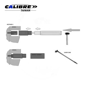 TAIWAN CALIBRE 12-Piece Cr-Mo Steel <b>Wheel</b> Locking <b>Nut</b> <b>Removal</b> <b>Tool</b> Set for Automotive Repair Key for Lug <b>Nut</b> and Rim Locks - Product Image 2