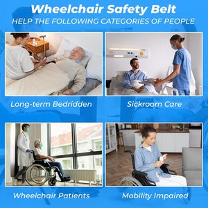 Cojín Ajustable para Respaldo de Silla de Ruedas, Almohadilla de Soporte para Asiento Acolchada, Cinturón de Cuidado Corporal para Uso Diario en Movilidad - Product Image 6