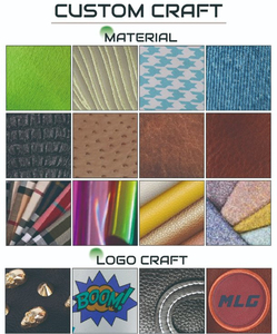 Housse de tête de clavier en cuir PU brodée sur mesure de haute qualité, disponible en rouge-gris, fermeture magnétique, modèle Honor-tt8 - Product Image 4