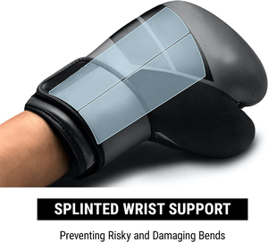 Gants de boxe professionnels neufs, légers, en cuir durable de haute qualité, séchage rapide, fermeture auto-agrippante pour le poignet - Product Image 2