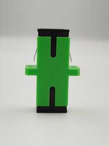 Conector de Fibra Óptica SC/APC-SC/APC Simplex, Tipo de Montaje Verde para Equipos de Red de Fibra - Product Image 2