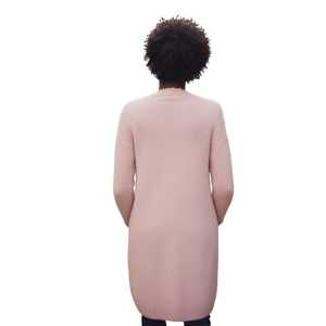 Manteau cardigan Jack and Jill Pink Pearl, long, ouvert sur le devant, en tricot, élégant, pour femme, vêtement d'extérieur d'hiver - Product Image 3