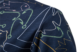 Camisetas de Algodón Estampadas de Verano para Hombre, Camisetas Gráficas Casuales, Cuello Redondo, Manga Corta, de Alta Calidad - Product Image 3