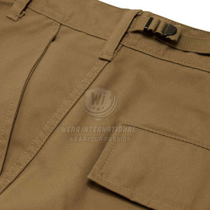 Fashionable Men's Slim Fit Straight Mid Waist Lightweight Canvas Casual Cargo Pants Comfortable for Sale - Product Image 6