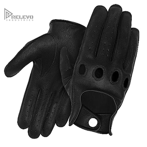 ถุงมือขับรถหนังวินเทจขายส่ง OEM สำหรับผู้ชาย, ถุงมือขับมอเตอร์ไซค์แบบมีโลโก้สั่งทำพิเศษ ระบายอากาศได้ดี ป้องกันข้อนิ้ว - Product Image 3