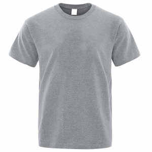 เสื้อยืดคอกลมแขนสั้นผ้าฝ้าย 100% สำหรับผู้ชาย ผ้าถักคุณภาพสูง พิมพ์โลโก้ตามสั่งด้วยวิธีดิจิทัล สีพื้น - Product Image 2